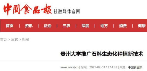 贵州大学创新推广石斛生态化种植新技术 软件开发助力绿色农业